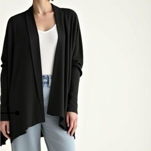 Athleta Pranayama Restore Wrap Cardigan in black Size 1X